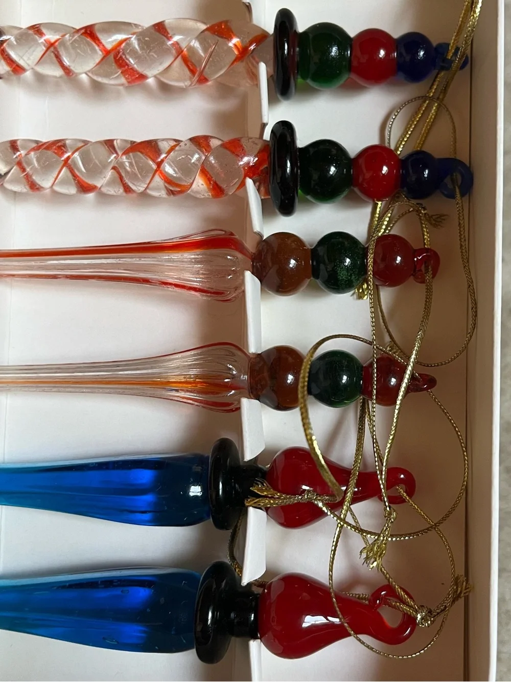 Vintage Pier 1 Icicle Ornaments